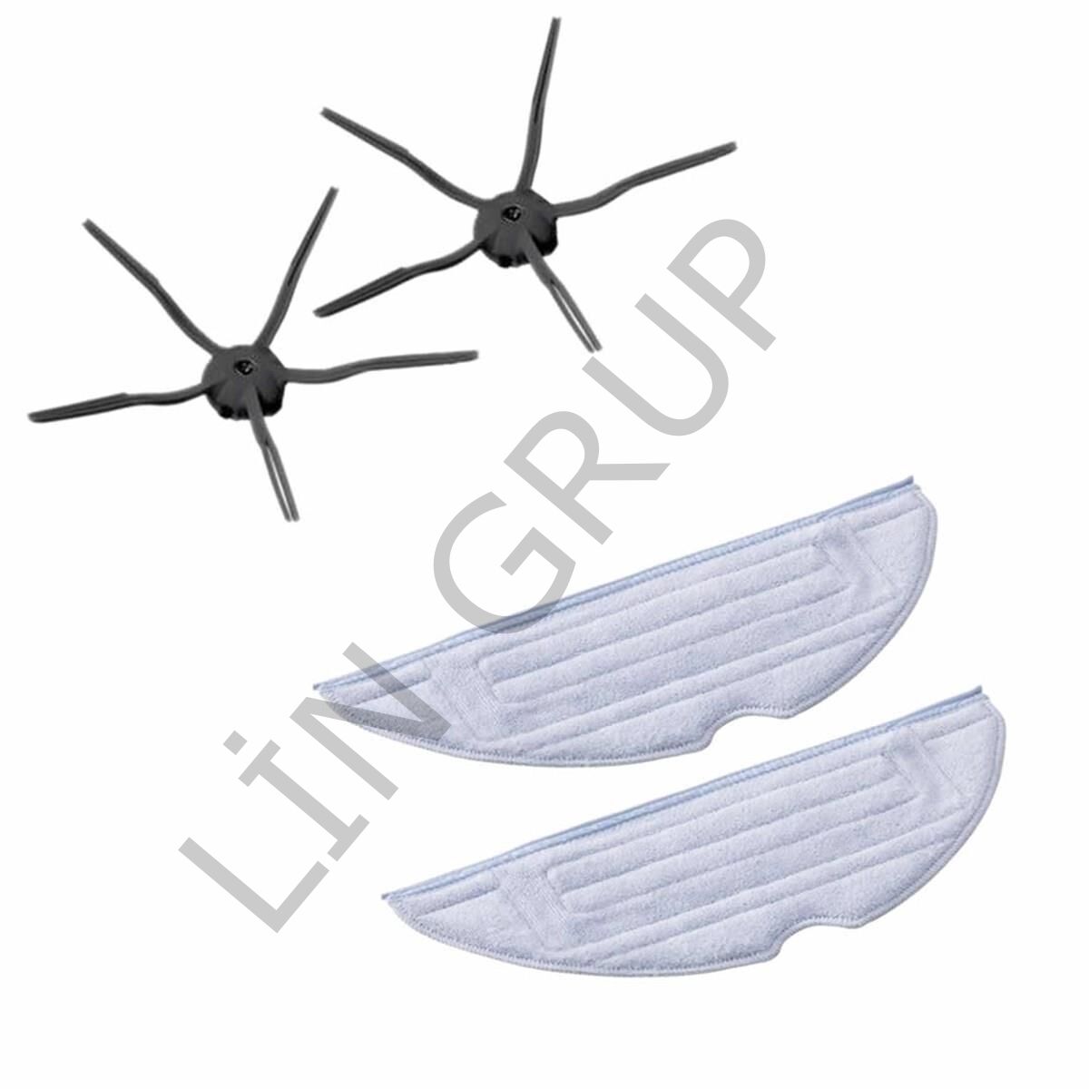 Roborock S7 Plus Robot Süpürge Uyumlu 4'lü-Yedek Parça Seti