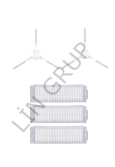 Xiaomi Vacuum Mop 2S  Robot Süpürge Uyumlu 5'li Yedek Parça Seti